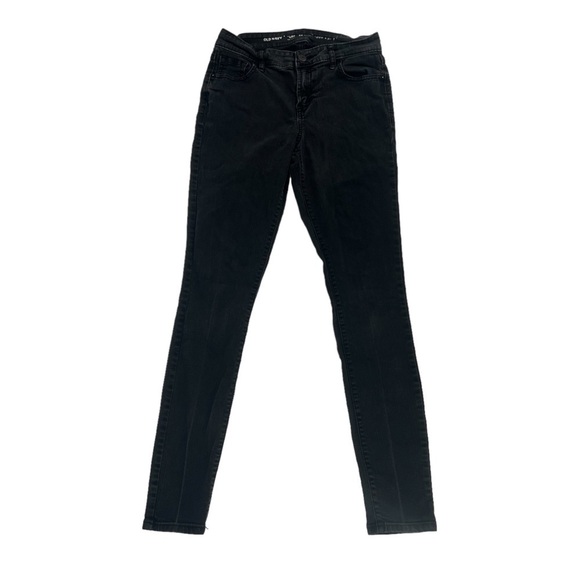 Old Navy Black Super Skinny Mid Rise Wow Jeans Size 2 Women's - Picture 1 of 6